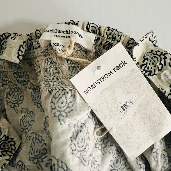 Beacunchlounge Printed Smocked Dress Size XS NWT - Picture 4 of 7